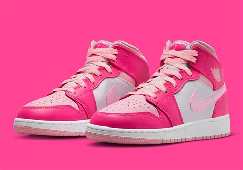 nike jordans mid pink|jordan 1 pink high top.